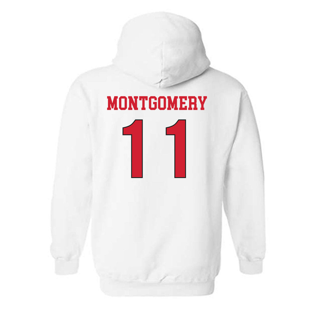 NC State - NCAA Women's Soccer : Carly Montgomery - Replica Shersey Hooded Sweatshirt-1