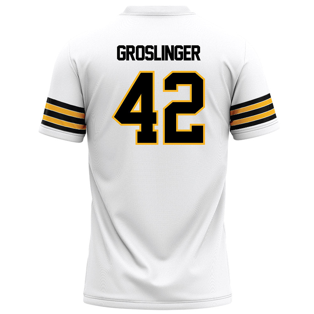 Towson - NCAA Football : Max Groslinger - White Jersey-1