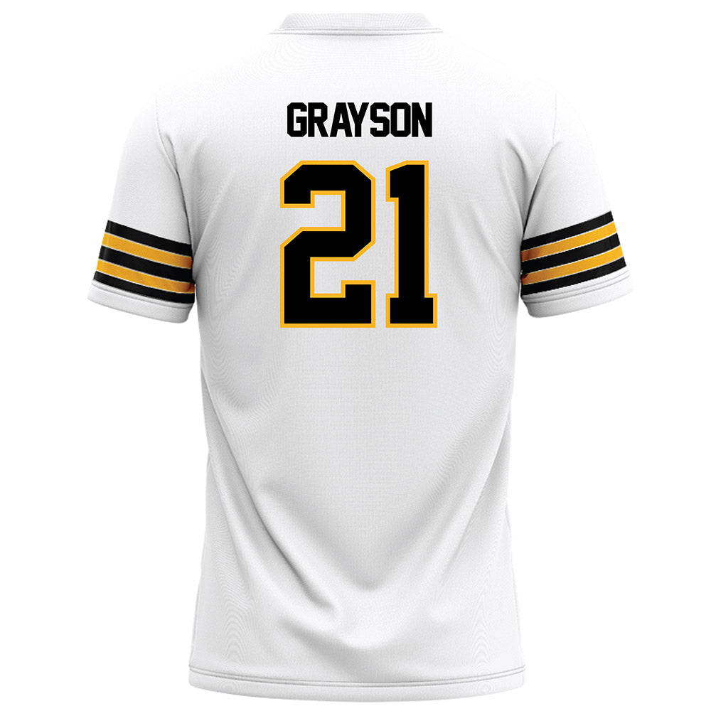 Towson - NCAA Football : Kyron Grayson - White Jersey-1