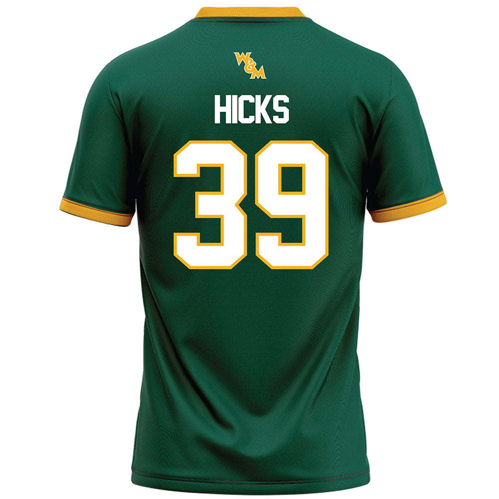 William & Mary - NCAA Football : Stephon Hicks - Green Football Jersey-1