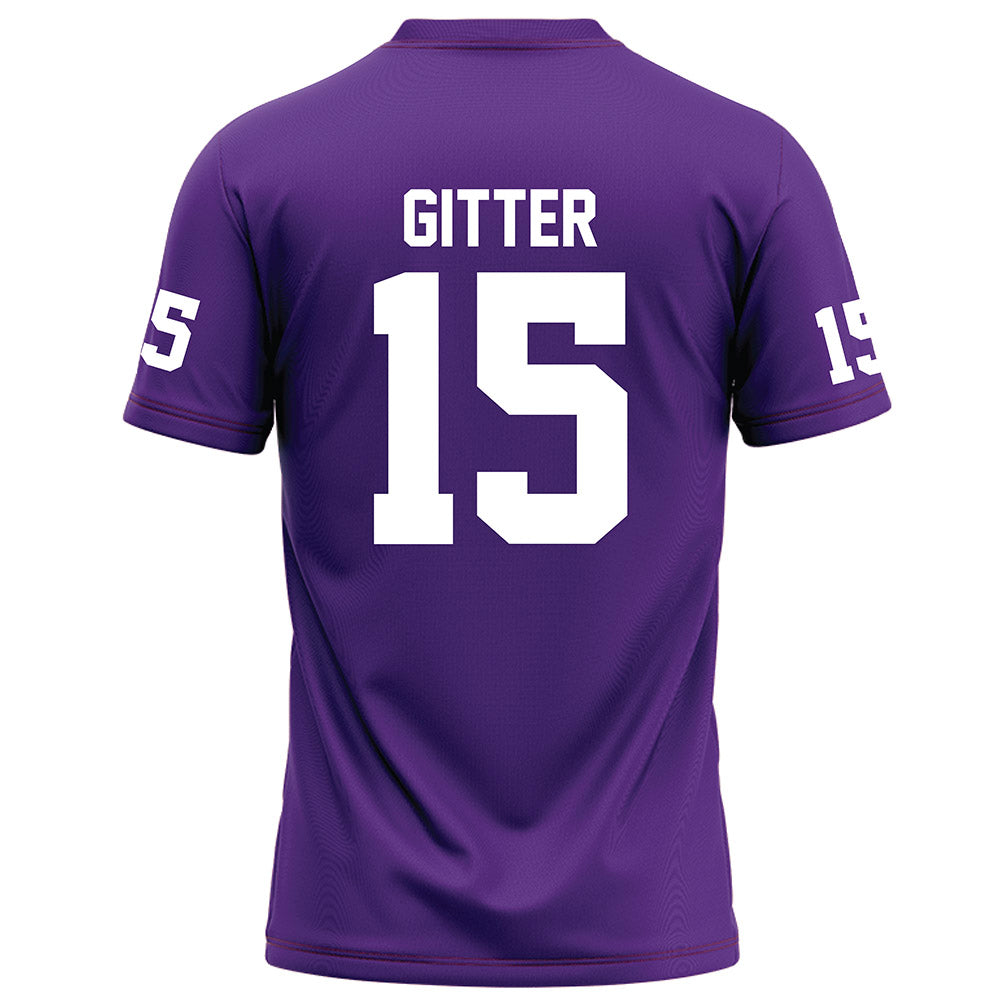 Furman - NCAA Football : Gray Gitter - Football Jersey