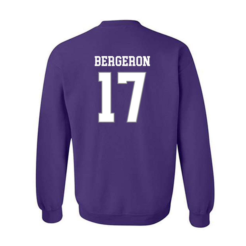 Kansas State - NCAA Football : Mikey Bergeron - Purple Classic Shersey Sweatshirt