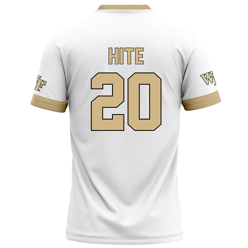 Wake Forest - NCAA Football : Cameron Hite - White Jersey