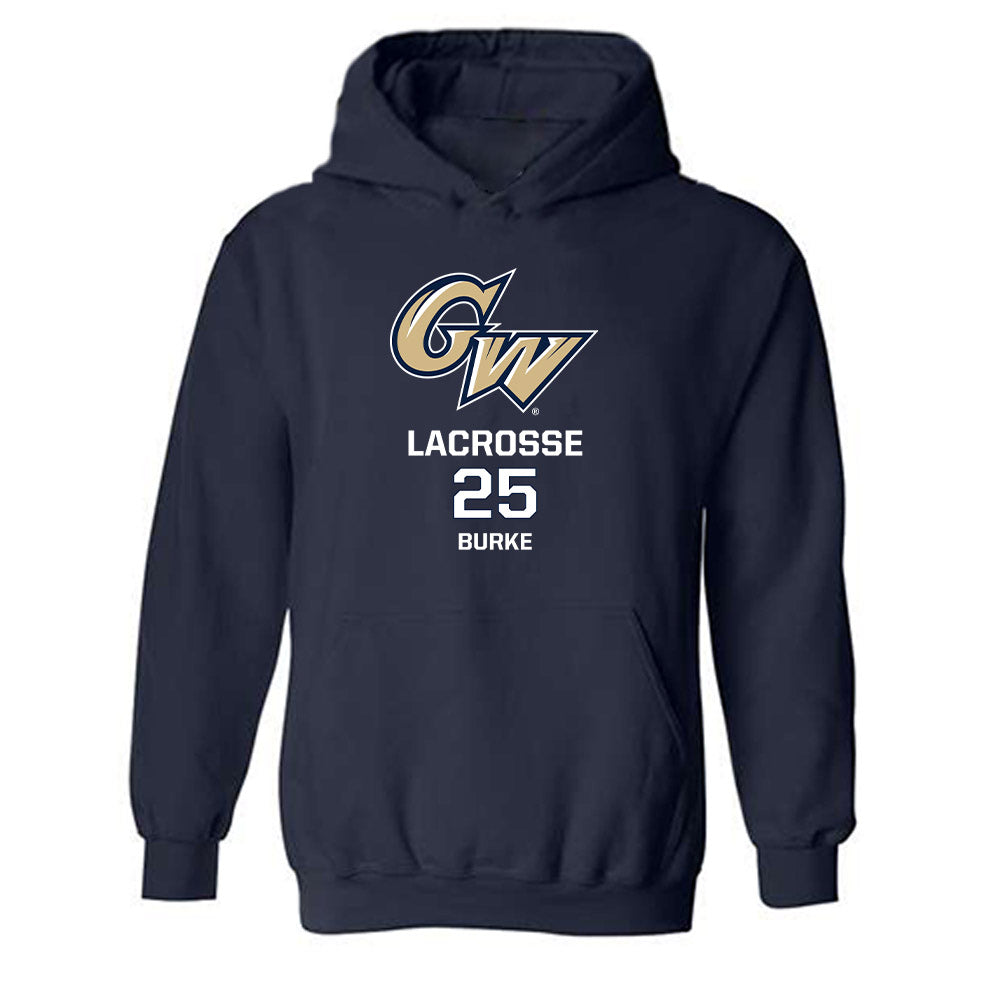 GWU - NCAA Women's Lacrosse : Gracie Burke - Hooded Sweatshirt Classic Fashion Shersey