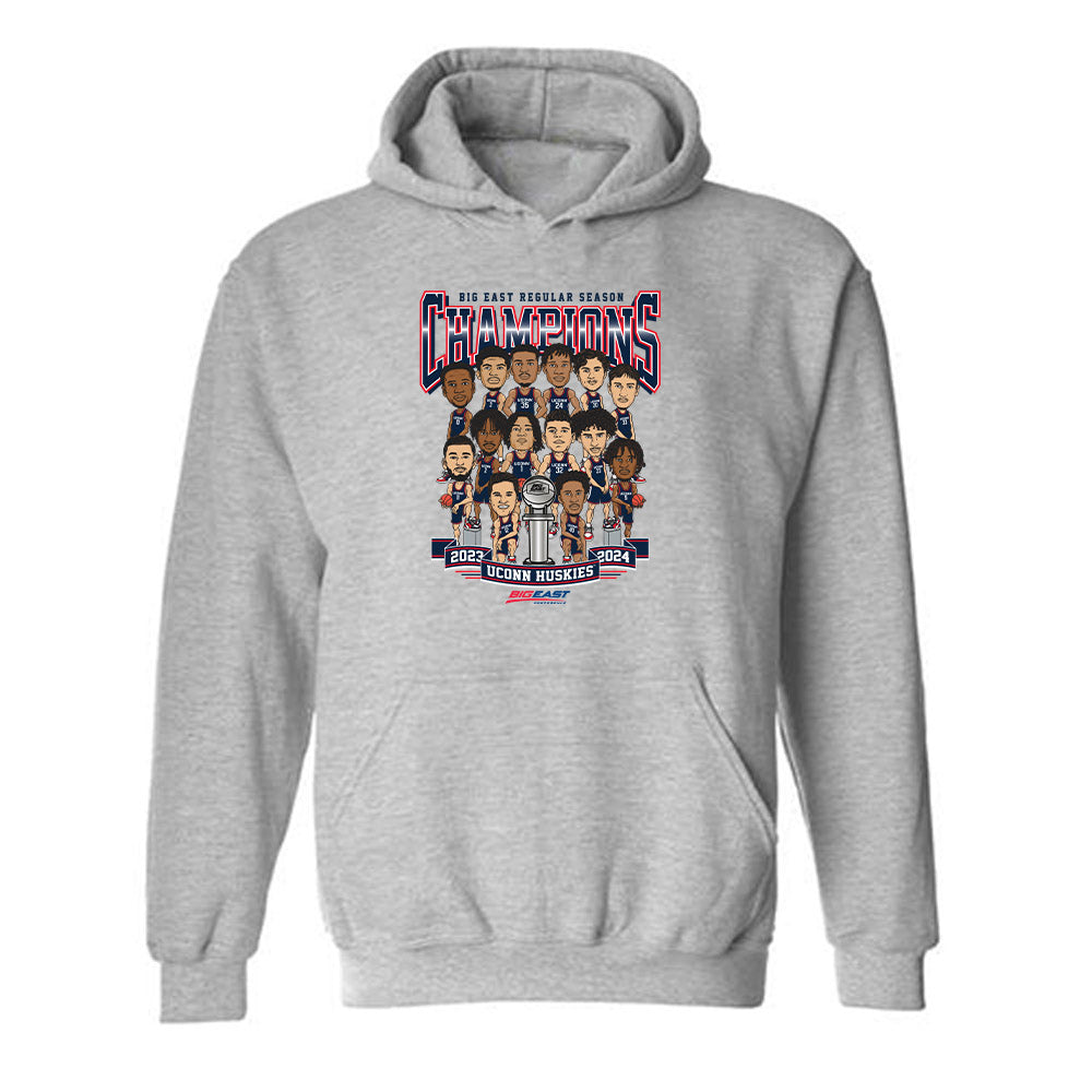 UConn - NCAA Men's Basketball : Big East Champs - Hooded Sweatshirt Team Caricature