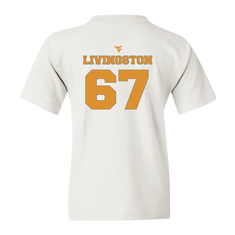 West Virginia - NCAA Football : Landen Livingston - Youth T-Shirt