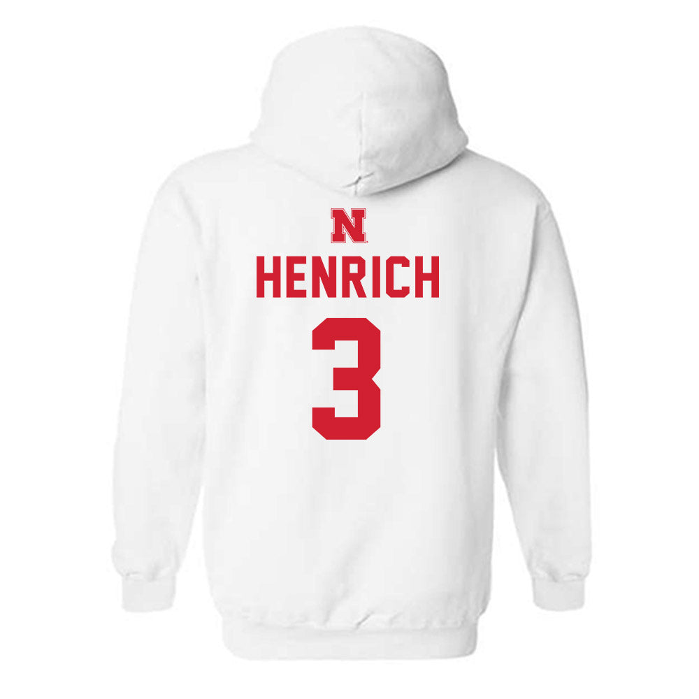 Nebraska - NCAA Football : Nick Henrich - Hooded Sweatshirt Sports Shersey