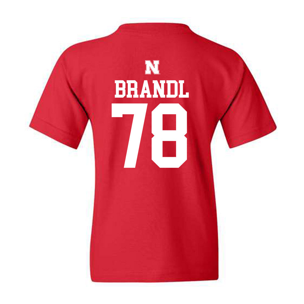 Nebraska - NCAA Football : Jacob Brandl - Youth T-Shirt Classic Shersey