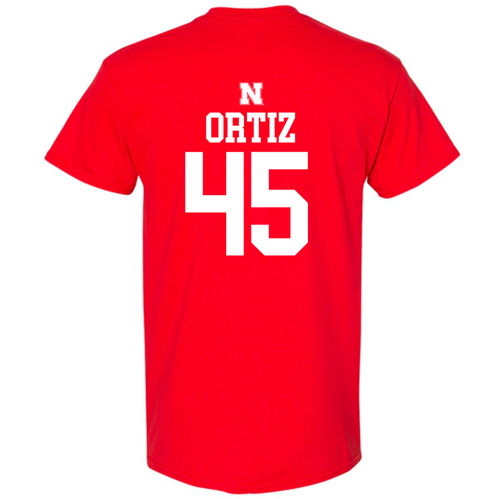 Nebraska - NCAA Football : Marco Ortiz - Generic Red Shersey Short Sleeve T-Shirt