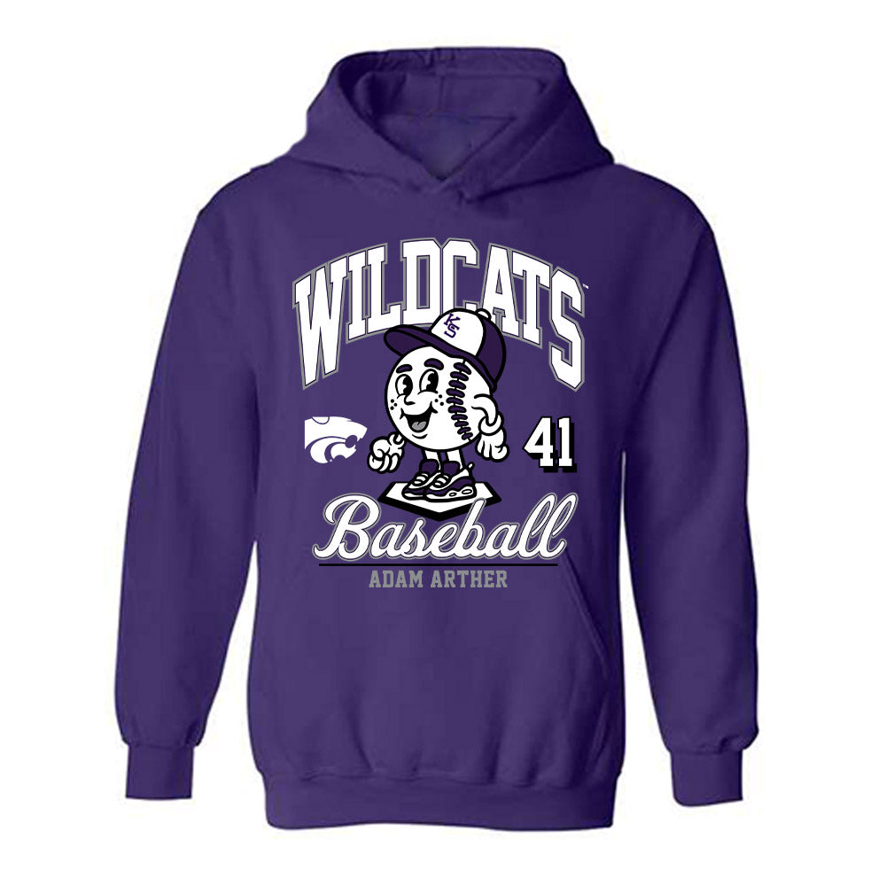 Kansas State - NCAA Baseball : Adam Arther - Hooded Sweatshirt Fashion Shersey