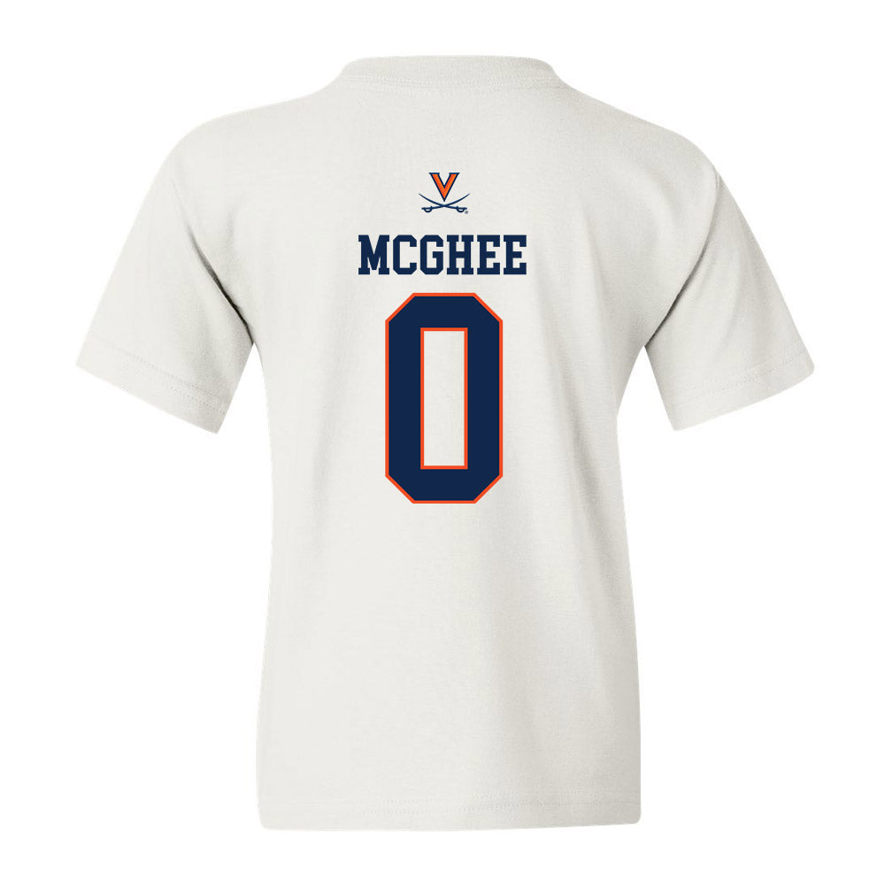 Virginia - NCAA Women's Basketball : Olivia McGhee - Youth T-Shirt Replica Shersey