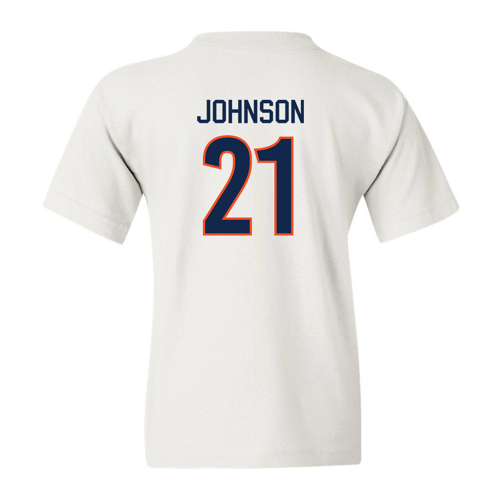 Virginia - NCAA Women's Basketball : Kymora Johnson - Youth T-Shirt Replica Shersey