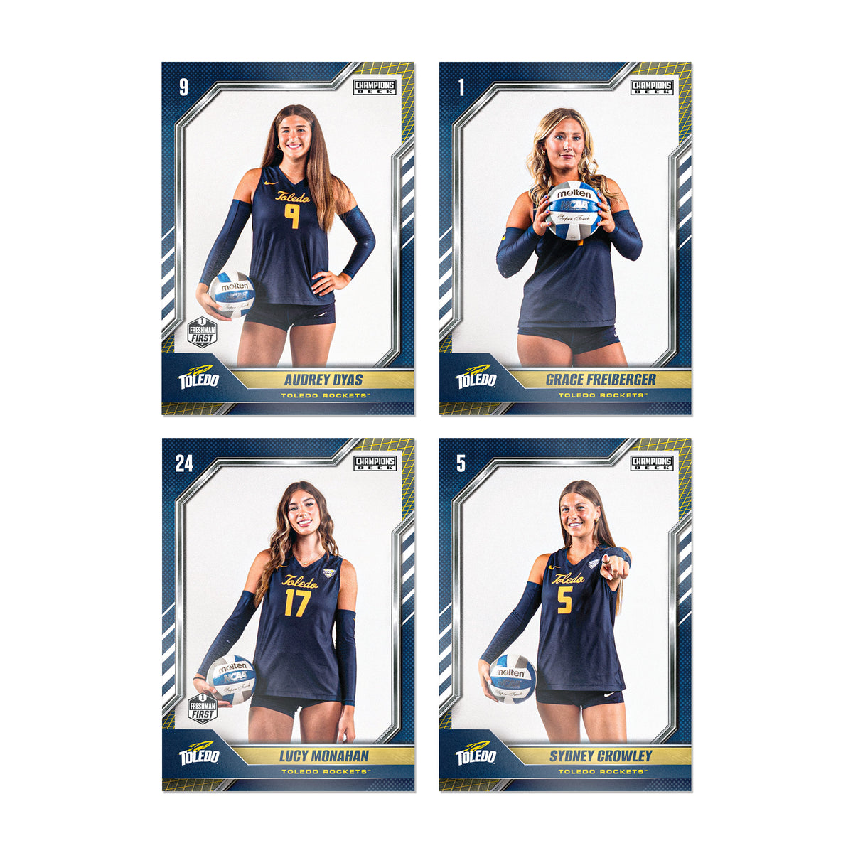 Toledo - NCAA Womens Volleyball - '26-'27 20 Pack Trading Cards