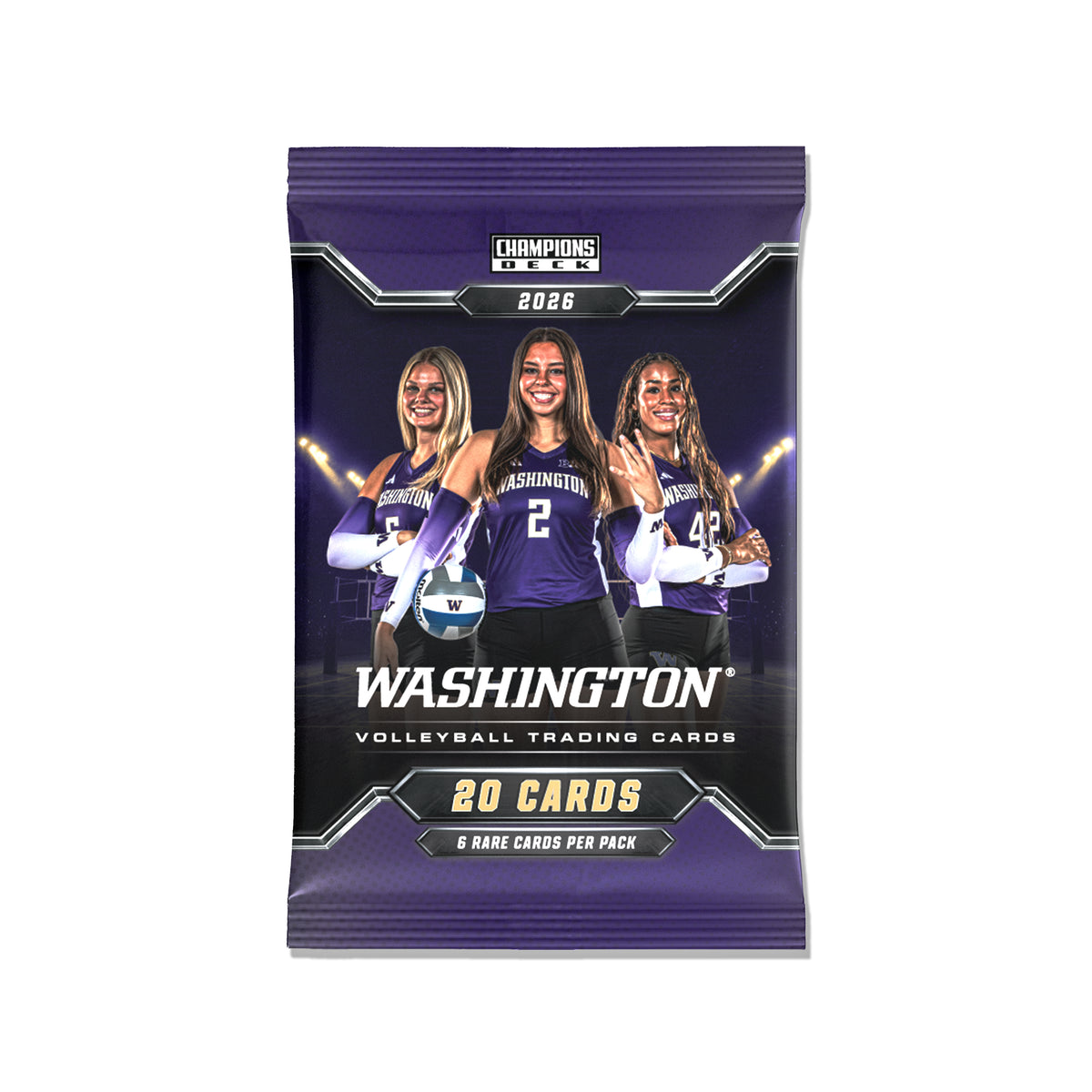 Washington - NCAA Womens Volleyball - '26-'27 20 Pack Trading Cards