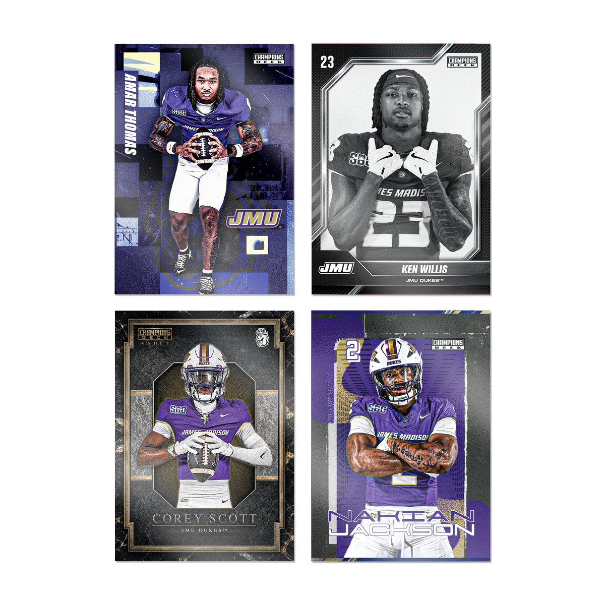 JMU - NCAA Football - '26-'27 12 Pack Trading Cards