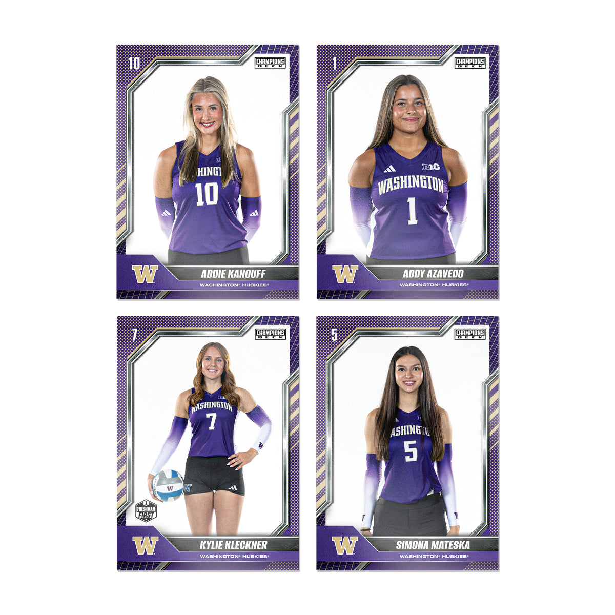 Washington - NCAA Womens Volleyball - '26-'27 12 Pack Trading Cards