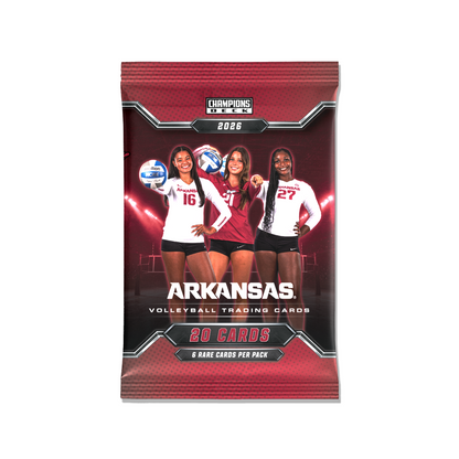 Arkansas - NCAA Womens Volleyball - '26-'27 20 Pack Trading Cards