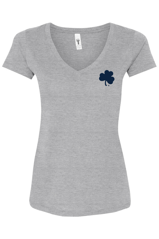Unfaised Women's Sport Grey T-Shirt Sports Shersey - Football (Clover)