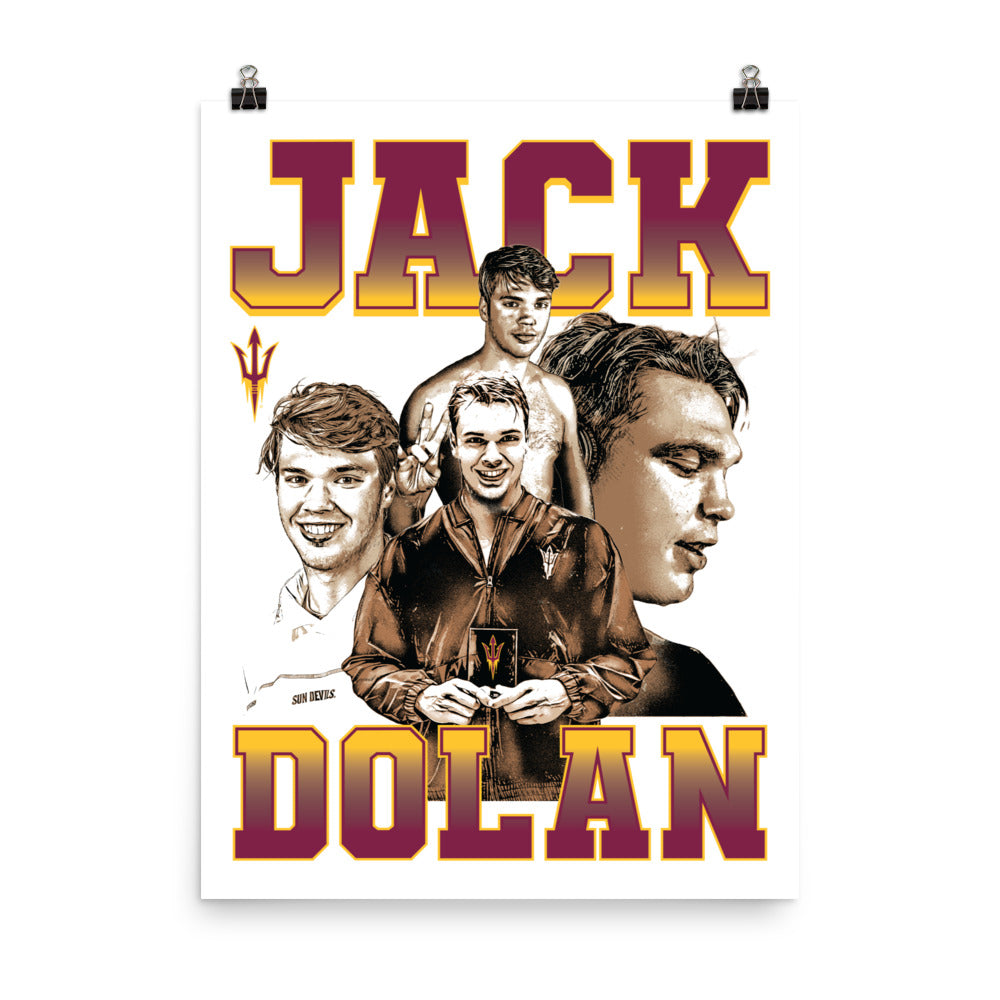 Arizona State - NCAA Men's Swimming & Diving : Jack Dolan - Poster