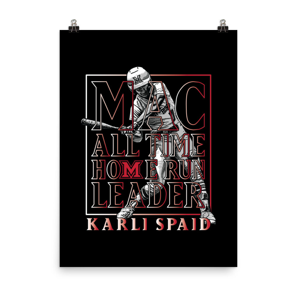 Miami of Ohio - Softball Alumni : Karli Spaid Individual Caricature Poster