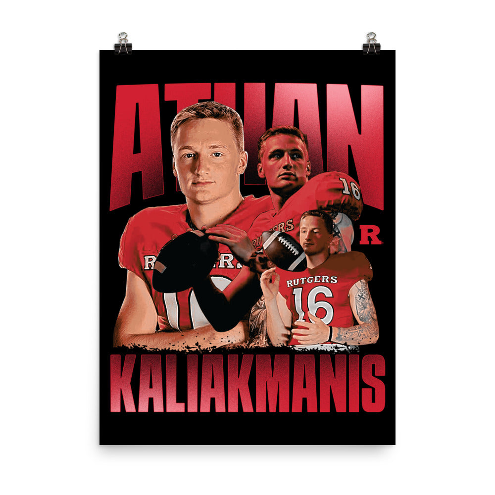 Rutgers - NCAA Football : Athan Kaliakmanis - Poster