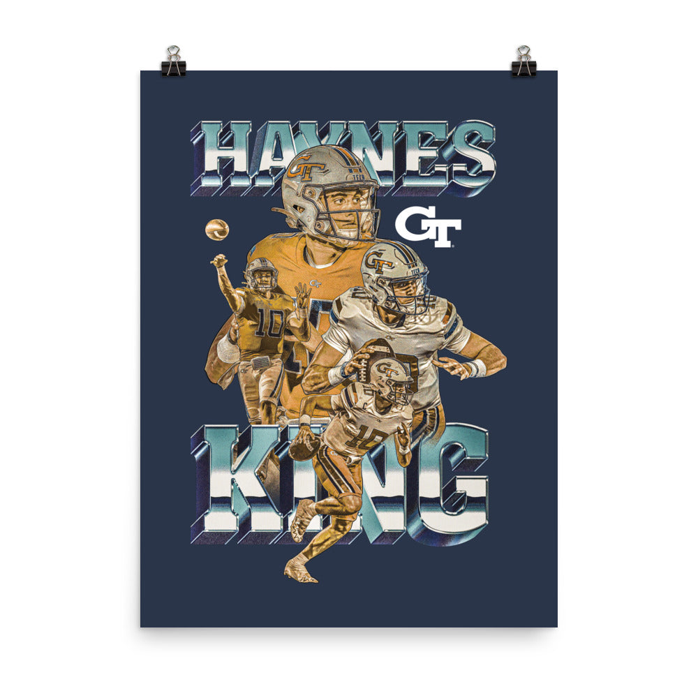 Georgia Tech - NCAA Football : Haynes King - Player Collage Poster