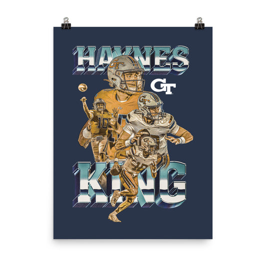 Georgia Tech - NCAA Football : Haynes King - Player Collage Poster