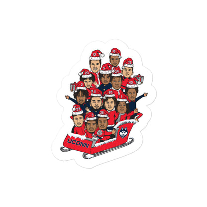 UConn - NCAA Men's Basketball : Team Caricature - Sticker