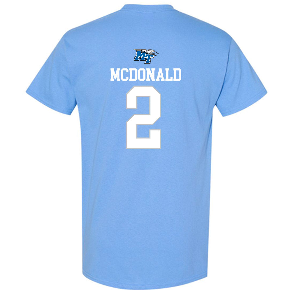 MTSU - NCAA Football : DeArre McDonald - T-Shirt