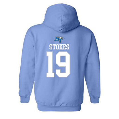 MTSU - NCAA Football : Kason Stokes - Replica Shersey Hooded Sweatshirt-1