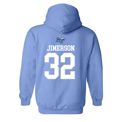 MTSU - NCAA Football : Jonas Jimerson - Replica Shersey Hooded Sweatshirt-1
