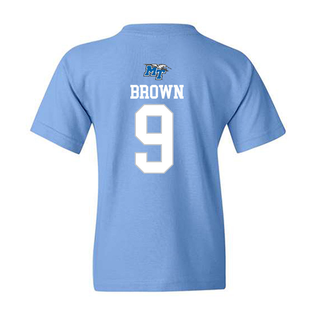 MTSU - NCAA Football : Terrence Brown - Replica Shersey Youth T-Shirt-1