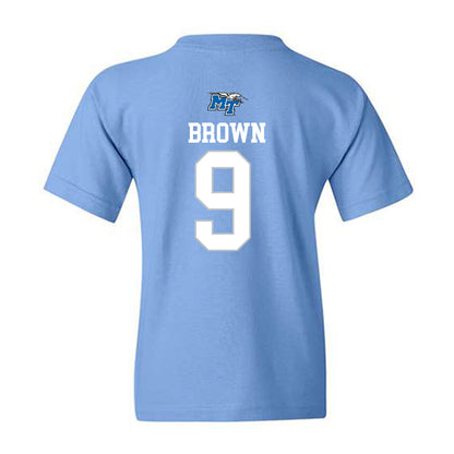 MTSU - NCAA Football : Terrence Brown - Replica Shersey Youth T-Shirt-1