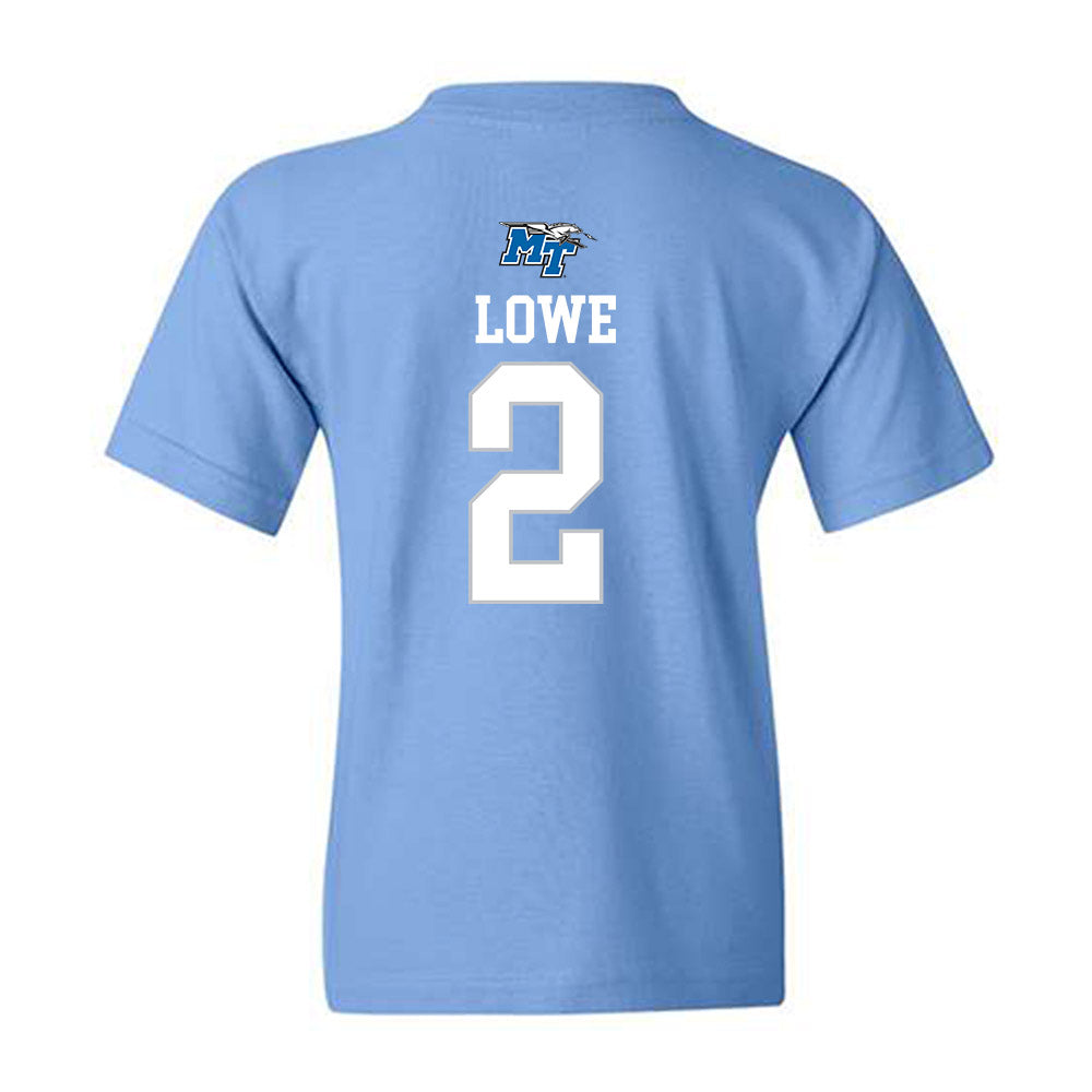 MTSU - NCAA Football : Jackson Lowe - Replica Shersey Youth T-Shirt-1