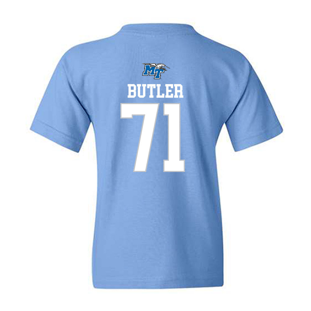 MTSU - NCAA Football : Quentin Butler - Replica Shersey Youth T-Shirt-1