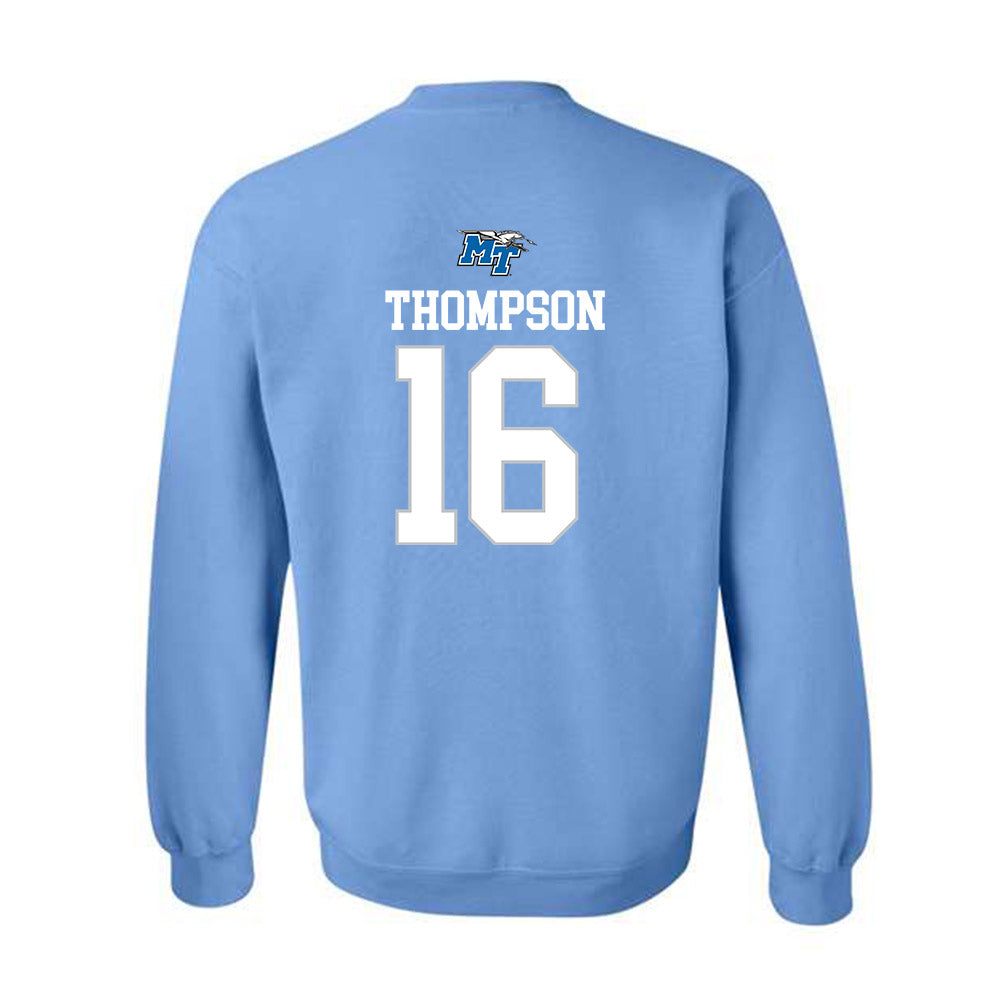 MTSU - NCAA Football : Jaiyden Thompson - Replica Shersey Crewneck Sweatshirt-1