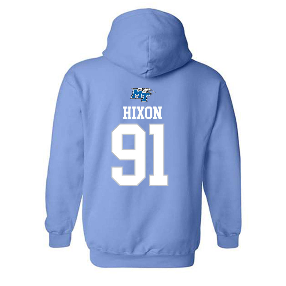 MTSU - NCAA Football : Felix Hixon - Replica Shersey Hooded Sweatshirt