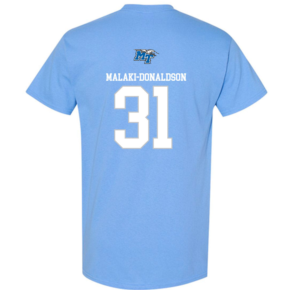MTSU - NCAA Football : Mathias Malaki-Donaldson - Replica Shersey T-Shirt-1