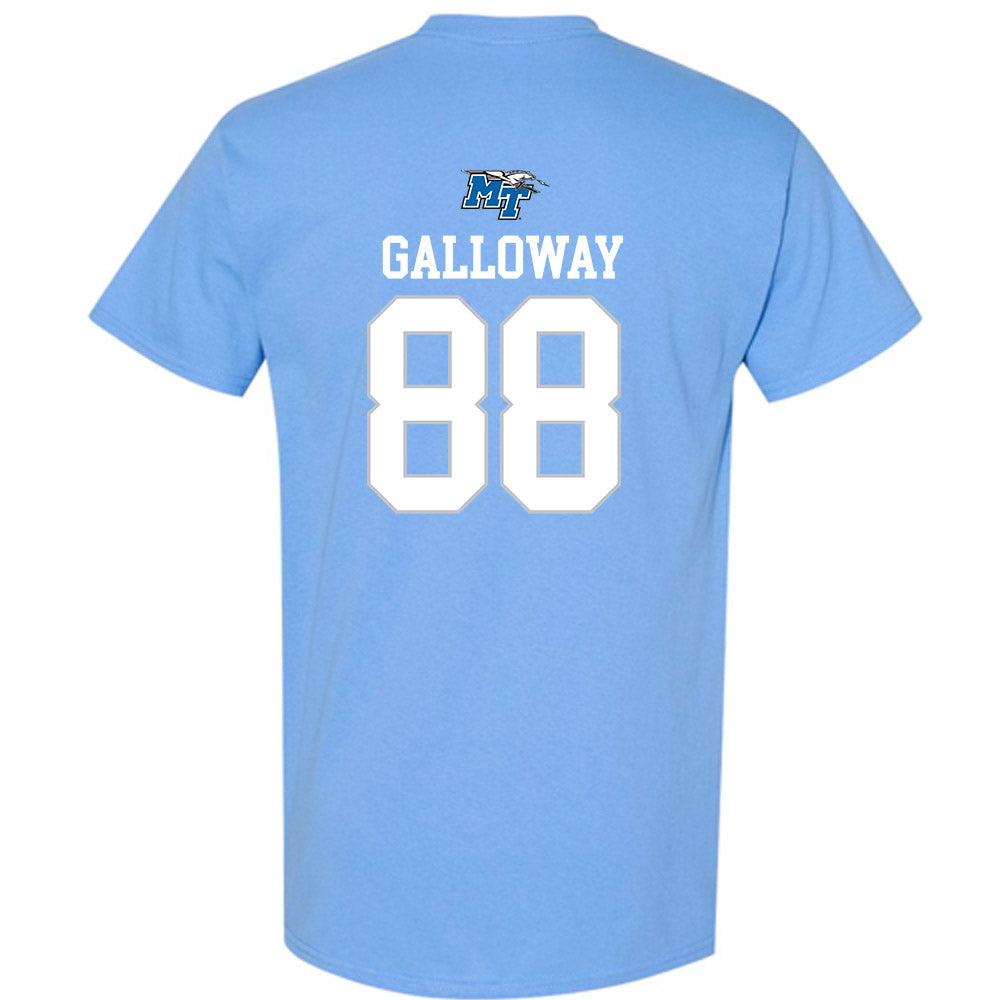 MTSU - NCAA Football : Tayvion Galloway - Replica Shersey T-Shirt-1