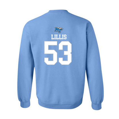 MTSU - NCAA Football : Braxton Lillis - Replica Shersey Crewneck Sweatshirt-1