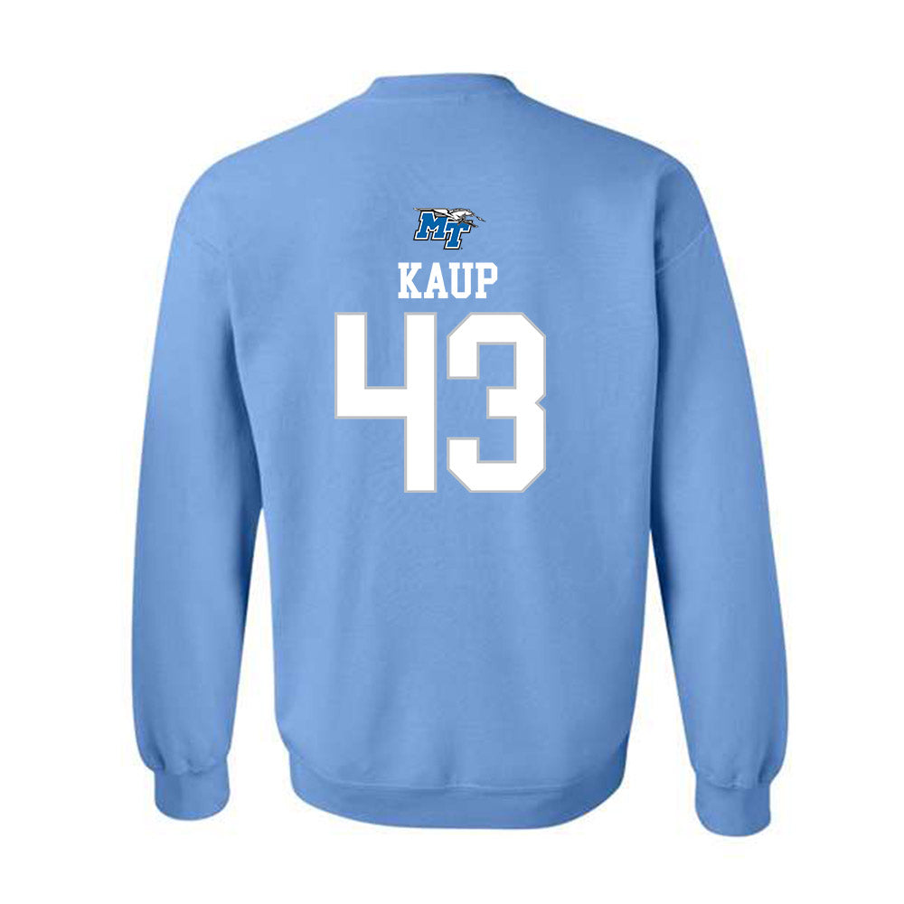 MTSU - NCAA Football : Christopher Kaup - Replica Shersey Crewneck Sweatshirt-1