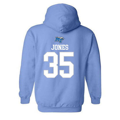 MTSU - NCAA Football : Ashton Jones - Replica Shersey Hooded Sweatshirt-1