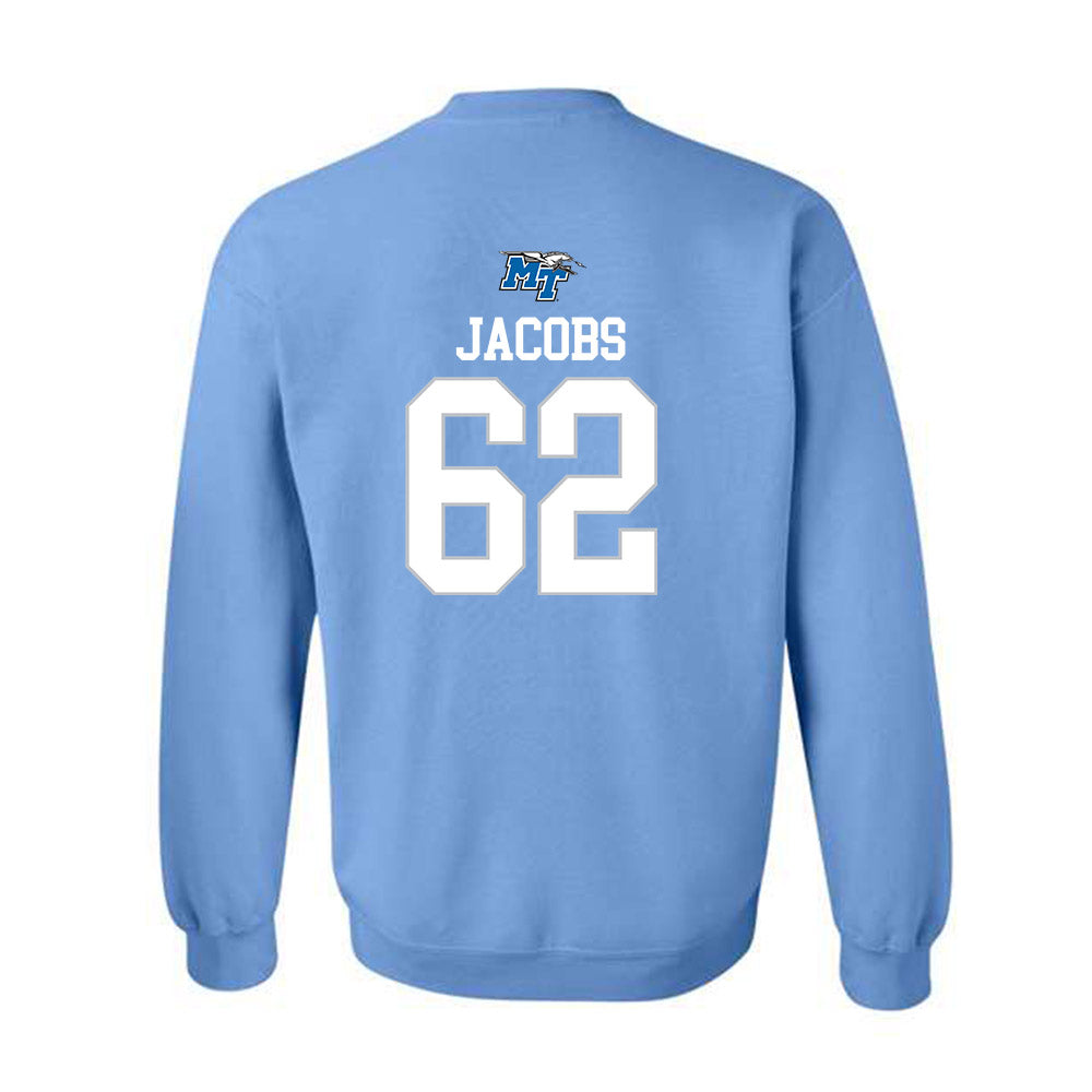 MTSU - NCAA Football : Tim Jacobs - Replica Shersey Crewneck Sweatshirt-1