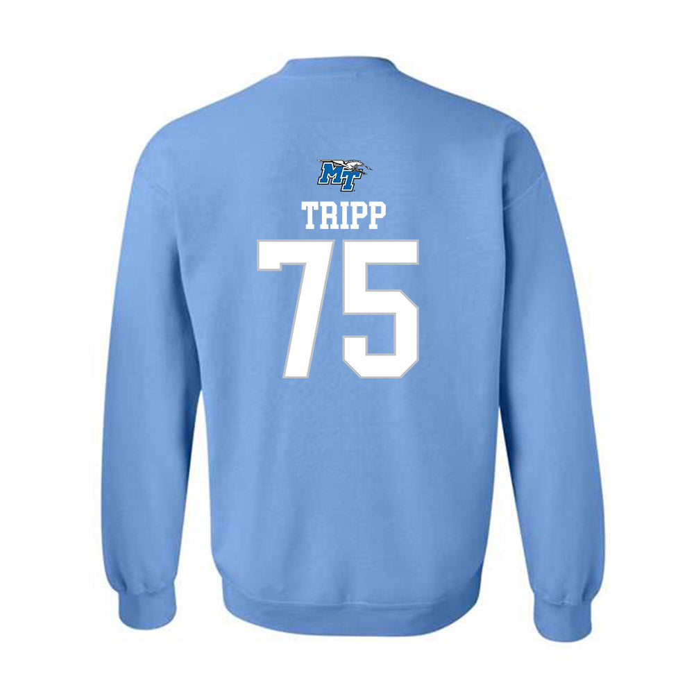MTSU - NCAA Football : Reese Tripp - Replica Shersey Crewneck Sweatshirt-1