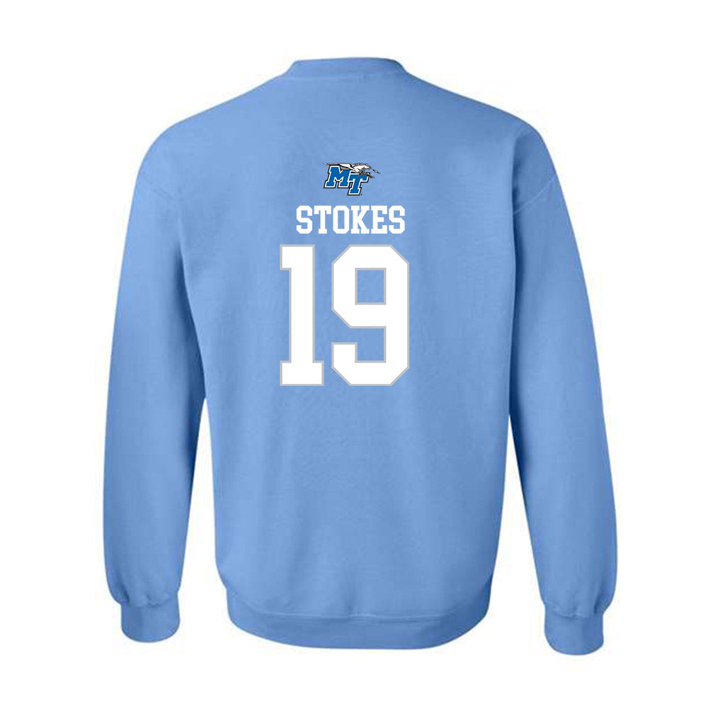 MTSU - NCAA Football : Kason Stokes - Replica Shersey Crewneck Sweatshirt-1