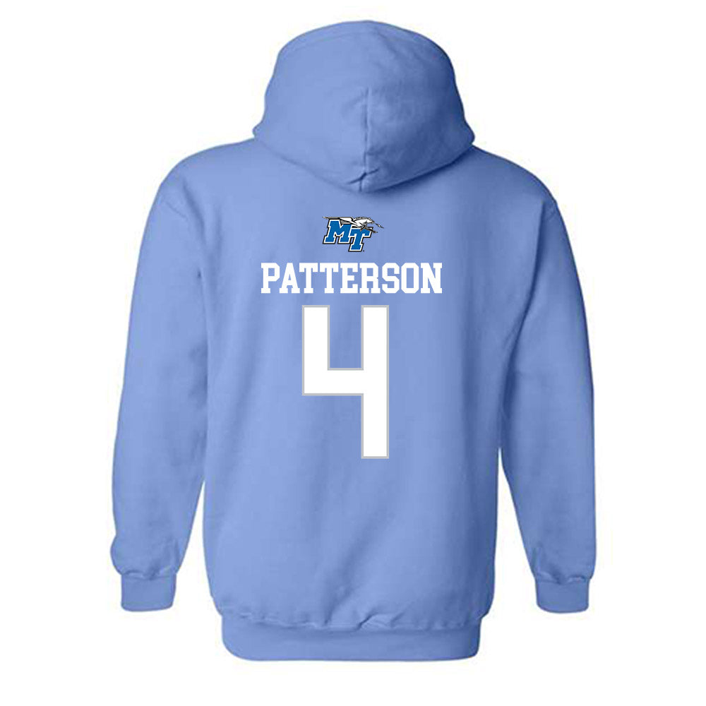 MTSU - NCAA Football : Tyree Patterson - Replica Shersey Hooded Sweatshirt-1