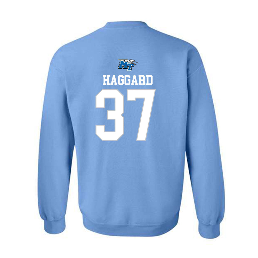 MTSU - NCAA Football : Justis Haggard - Replica Shersey Crewneck Sweatshirt-1