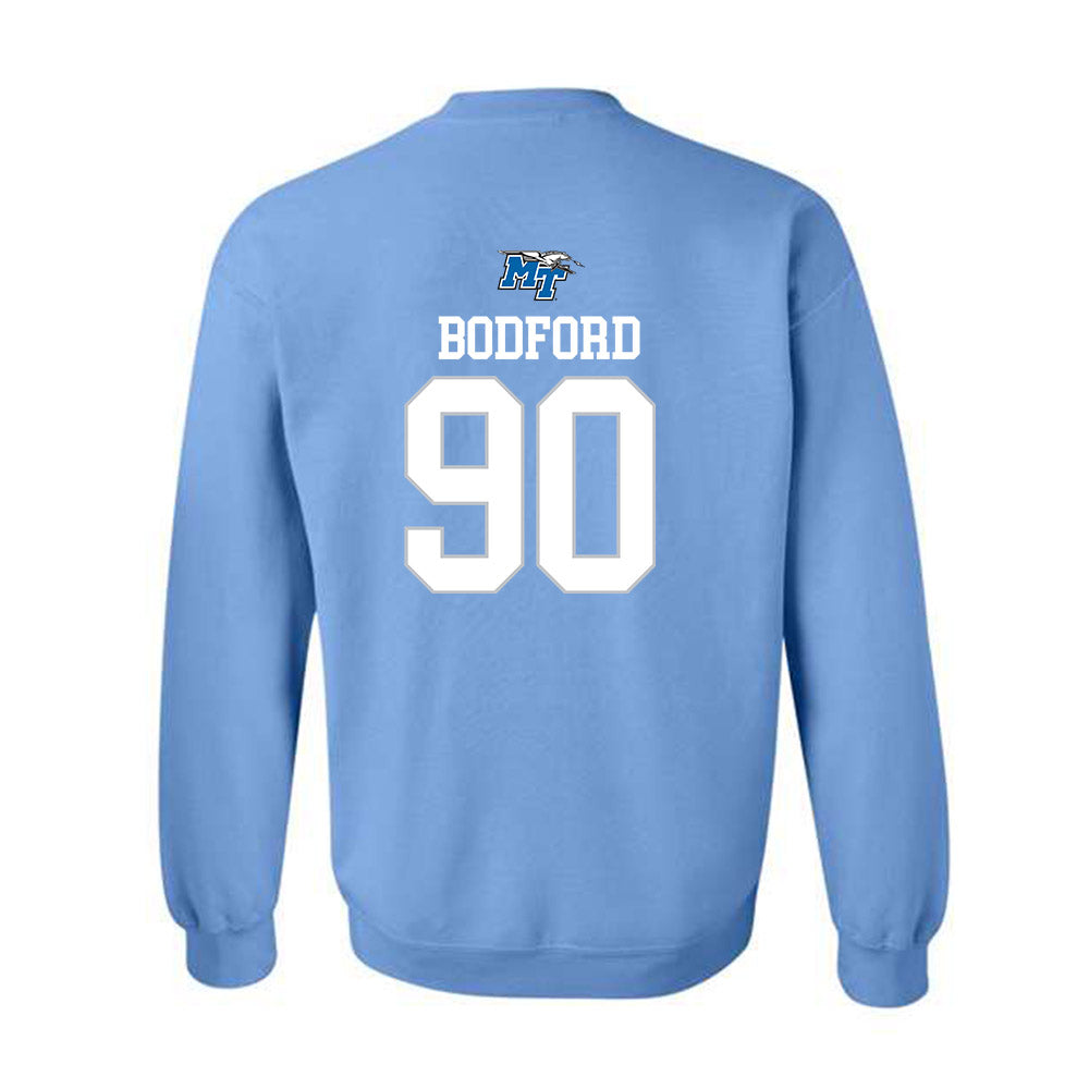 MTSU - NCAA Football : Justin Bodford - Replica Shersey Crewneck Sweatshirt-1
