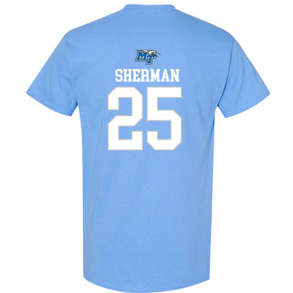 MTSU - NCAA Football : Ethan Sherman - Replica Shersey T-Shirt-1