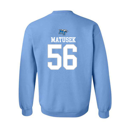 MTSU - NCAA Football : Ean Matusek - Replica Shersey Crewneck Sweatshirt-1